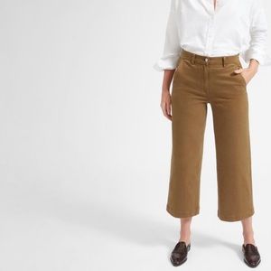 Everlane wide leg crop in ochre 8